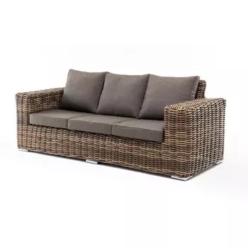 "Палермо" диван из искусственного ротанга трехместный, цвет соломенный 4SIS арт.УТ-00006742