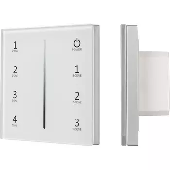 Панель Sens SMART-P29-DIM White (230V, 4 зоны, 2.4G) (Arlight, IP20 Пластик, 5 лет) 027103