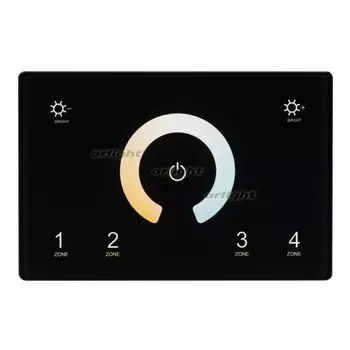 Панель Sens SMART-P81-MIX Black (230V, 4 зоны, 2.4G) (Arlight, IP20 Пластик, 5 лет) 028401