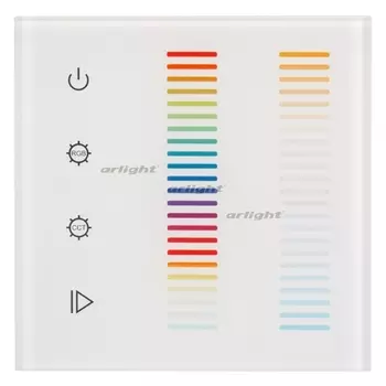 Панель Sens SR-2834-5C-AC-RF-IN White (220V,RGB+CCT,1 зона) (IP20 Пластик) 022195 (Arlight)
