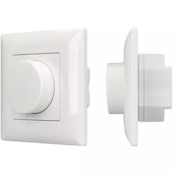 Панель SMART-P14-DIM-IN White (230V, 3A, 0-10V, Rotary, 2.4G) (Arlight, IP20 Пластик, 5 лет) 025037