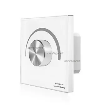 Панель SMART-P1-DIM-G-IN White (3V, Rotary, 2.4G) (Arlight, IP20 Пластик, 5 лет) 033752