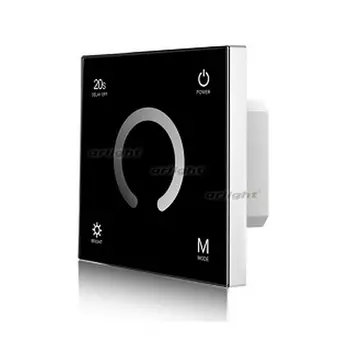 Панель SMART-P4-DIM-G-IN Black (12-24V, 4x3A, Sens, 2.4G) (Arlight, IP20 Пластик, 5 лет) 034778