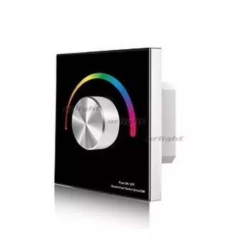 Панель SMART-P5-RGB-G-IN Black (3V, Rotary, 2.4G) (Arlight, IP20 Пластик, 5 лет) 033757