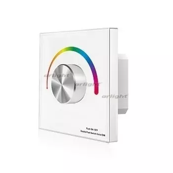 Панель SMART-P5-RGB-G-IN White (3V, Rotary, 2.4G) (Arlight, IP20 Пластик, 5 лет) 033756