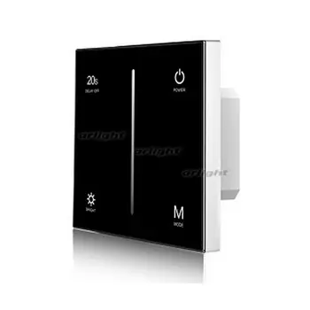 Панель SMART-P6-DIM-G-IN Black (12-24V, 4x3A, Sens, 2.4G) (Arlight, IP20 Пластик, 5 лет) 034780