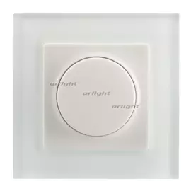 Панель SMART-P89-DIM-IN White (230V, 1.2A, TRIAC, Rotary, 2.4G) (Пластик) 028423 (Arlight)