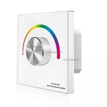 Панель SMART-P8-RGB-G-IN White (12-24V, 3x4A, Rotary, 2.4G) (Arlight, IP20 Пластик, 5 лет) 033764