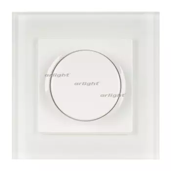 Панель SMART-P96-DIM-IN White (230V, 1.5A, 0-10V, Rotary, 2.4G) (Пластик) 028430 (Arlight)