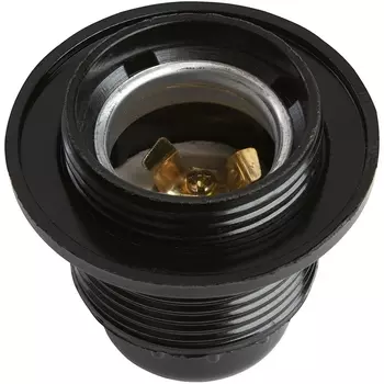 Патрон Feron LH82 41041 Е27 с кольцом, карболит, латунь, черный