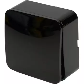 Переключатель одноклавишный (черный) Stekker София 49387