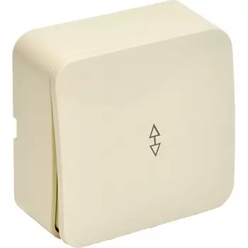 Переключатель одноклавишный (слоновая кость) Stekker София 49478