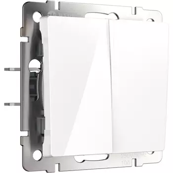 Перекрестный выключатель двухклавишный (белый) Werkel W1123001 (a058432)