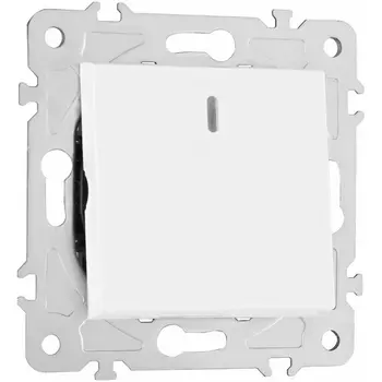 Перекрестный переключатель одноклавишный с подсветкой Arte Milano am-203 203.35-1.white