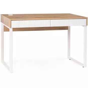 Письменный стол Woodville Реус дуб вотан / белый 542655