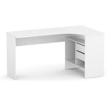 Письменный стол Woodville СПм-25 правый белый 445865