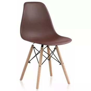 Пластиковый стул Woodville Eames PC-015 brown 11899