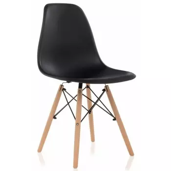 Пластиковый стул Woodville Eames PC-015 черный 11177