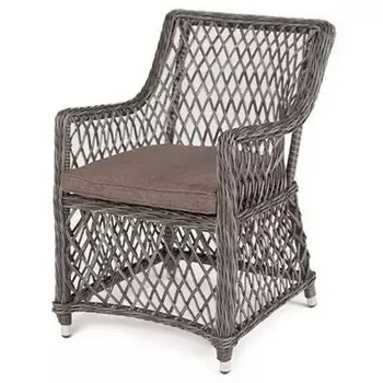 Плетеное кресло из искусственного ротанга, цвет графит 4SIS Латте YH-C1619W-2 graphite