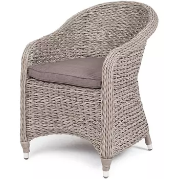 "Равенна" плетеное кресло из искусственного ротанга (гиацинт), цвет серый 4SIS арт.УТ-00003009