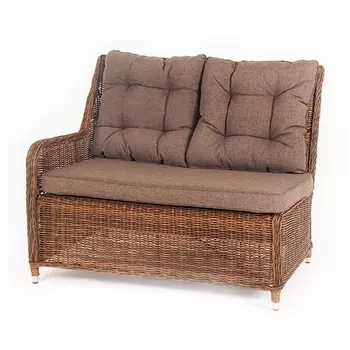 Плетеный правый модуль дивана, цвет коричневый 4SIS Бергамо YH-C2579WY brown