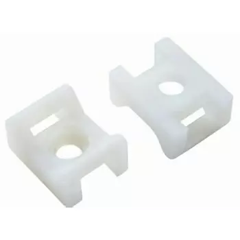 Площадка для хомутов под винт 29x15 мм белая 10 шт. duwi 30202 5 Duwi