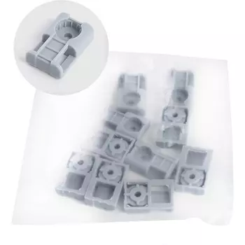 Площадка под стяжку 31х20 мм (серый) 100 шт. Stekker 49064