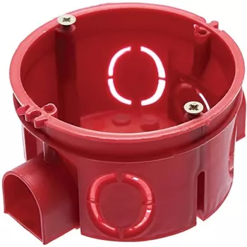 Подрозетник красный Stekker 39293