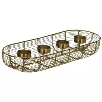 Подсвечник в форме клетки Eglo Hagony 422392 L405, B140, H60 металл, золотой