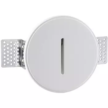 Подсветка для лестниц и ступеней Odeon Light Gips 7081/3WL круглая металл/гипс LED 3W 3000K 25° 220V