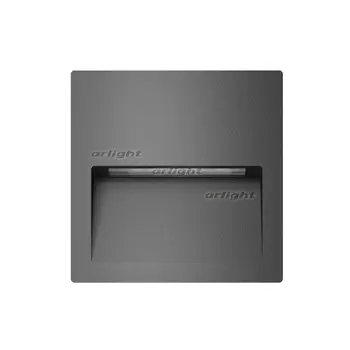 Фасадный светильник светодиодный LTD-TRAIL-S115x115-4W Warm3000 (GR, 70 deg, 230V) (Arlight, IP65 Металл, 3 года) 029963