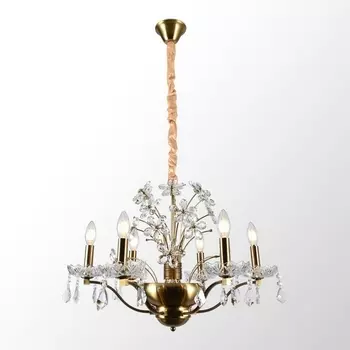 Подвесная хрустальная люстра Lussole Rains LSP-6011 подсвечник