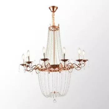 Подвесная хрустальная люстра Lussole Rains LSP-6003 подсвечник