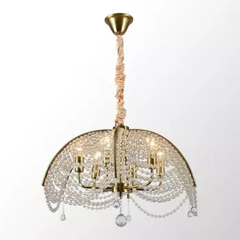 Подвесная хрустальная люстра Lussole Rains LSP-6015