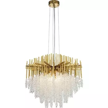 Подвесная люстра хрусталь (12052/10P Gold) Indigo Cappella V000603