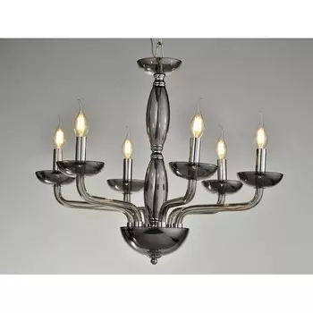 Подвесная люстра 12606/C Newport 12600 smoke в виде свечи
