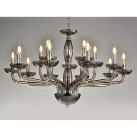 Подвесная люстра 12615/C Newport 12600 smoke в виде свечи