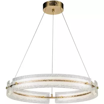 Подвесная люстра с пультом светодиодная (14018/1P Brass) Indigo Dualita V000089L кольцо