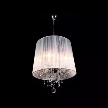 Подвесная люстра 2045/5 хром/белый Eurosvet 2045 хром / белый