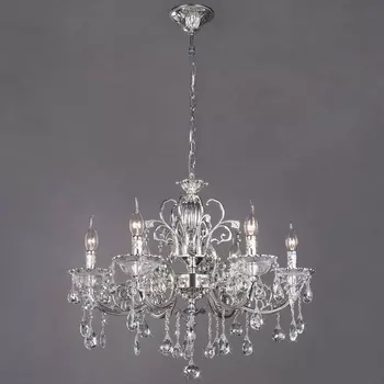 Подвесная люстра 230/6 Bogate's 230-231-232 серебряный