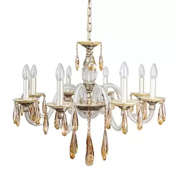 Подвесная люстра Abrasax 3119/8GO в виде свечи