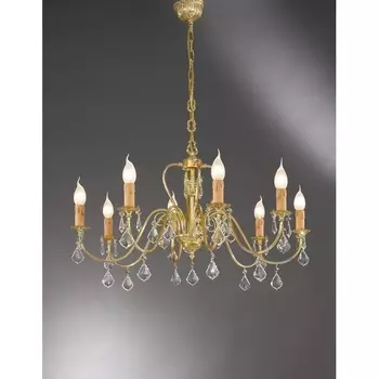 Подвесная люстра с хрусталем Nervilamp 550 550/8 подсвечник