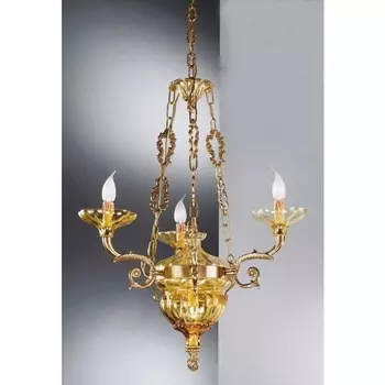 Подвесная люстра Nervilamp 571 571/3+2/AM подсвечник