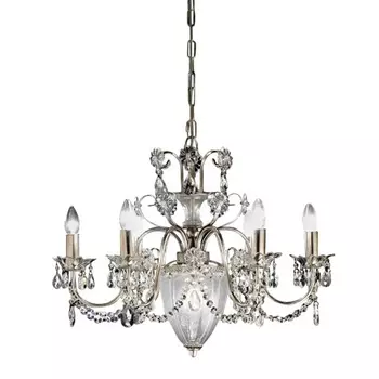 Подвесная люстра муранское стекло 6957/6+1 V1690 MM Lampadari Rugiada подсвечник с подвесками