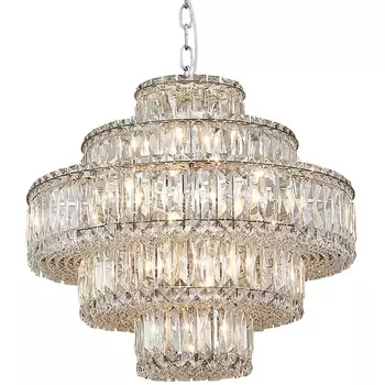 Подвесная люстра 8459+6/C chrome Newport 8450