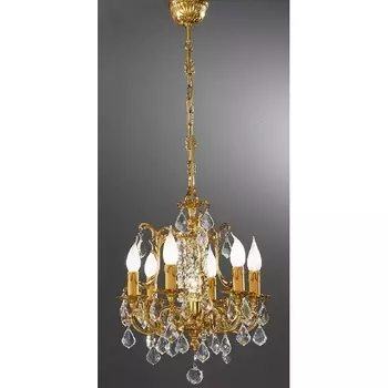 Подвесная люстра с хрусталем Nervilamp 855 855/6+1 подсвечник