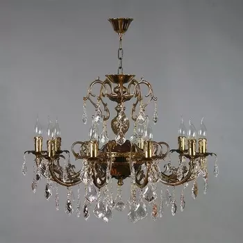 Подвесная люстра 8888/10 PB Brizzi 8888 Leaf crystal