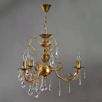 Подвесная люстра 8888/3 AB Brizzi 8888 Leaf crystal