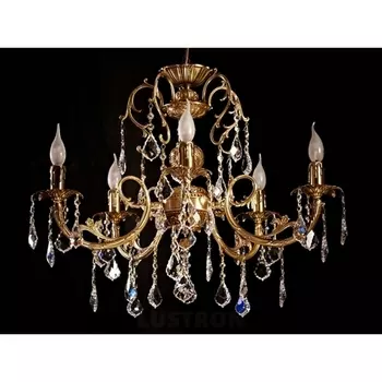 Подвесная люстра 8888/5 AB Brizzi 8888 Leaf crystal