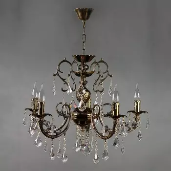 Подвесная люстра 8888/5 PB Brizzi 8888 Leaf crystal